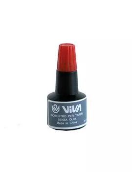 Inchiostro per Timbri a Base Alcool Viva - 30 ml - 358R-Red (Rosso)