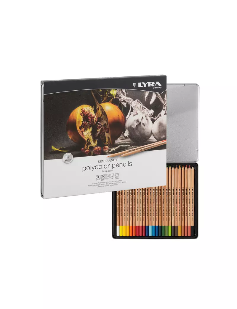 Matite Colorate Rembrandt Polycolor Lyra Fila - 3,7 mm - L2001240 (Assortiti Conf. 24)