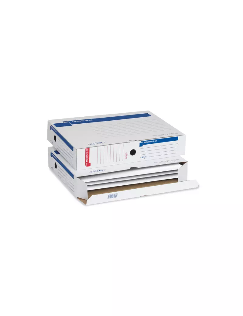 Scatola Archivio Memory XL A3 Sei Rota - Dorso 8 - 30x42 cm - 673205 (Bianco Conf. 10) Scatola Archivio Memory XL A3 Sei Rota - Dorso 8 - 30x42 cm - 673205 (Bianco Conf. 10)