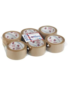Nastro Adesivo in PVC 330 Eurocel - 50 mm x 66 m - 000213366 (Avana Conf. 6)