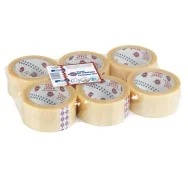 Nastro Adesivo in PVC 330 Eurocel - 50 mm x 66 m - 000112366 (Trasparente Conf. 6)