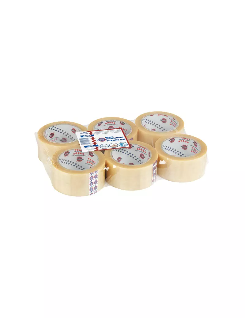 Nastro Adesivo in PVC 330 Eurocel - 50 mm x 66 m - 000112366 (Trasparente Conf. 6) Nastro Adesivo in PVC 330 Eurocel - 50 mm x 66 m - 000112366 (Trasparente Conf. 6)