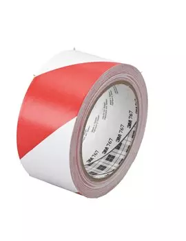 Nastro Adesivo Vinilico 767 Scotch 3M - 50 mm x 33 m - 10587 (Rosso e Bianco)