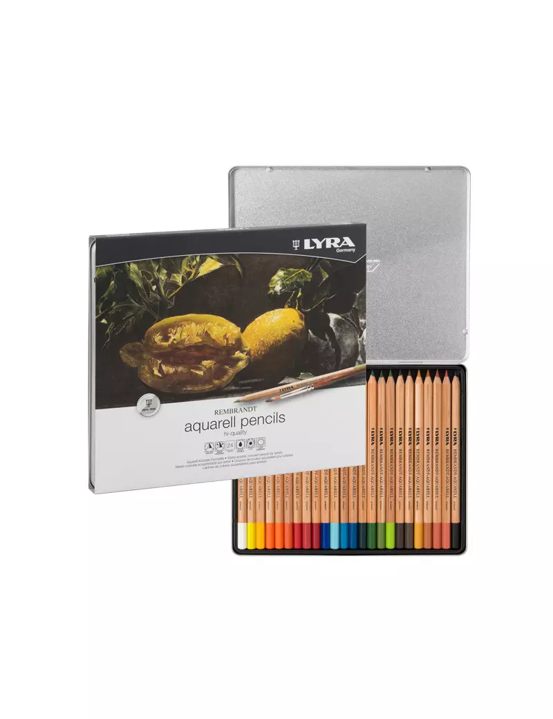 Matite Colorate Aquarell Rembrandt Lyra Fila - 3,7 mm - L2011240 (Assortiti Conf. 24)