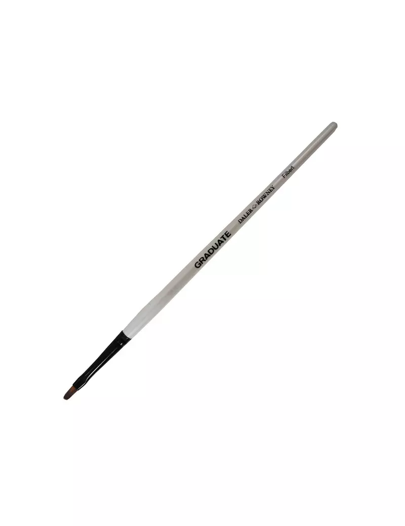 Pennello Sintetico Graduate Daler-Rowney - Punta a Lingua di Gatto - n. 6 - Manico Lungo - D212167006 (Conf. 3)