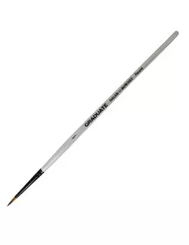 Pennello Sintetico Graduate Daler-Rowney - Punta Tonda - n. 1 - Manico Corto - D212185001 (Conf. 3)