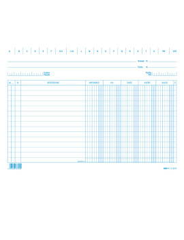 Schede Dare/Avere/Saldo/IVA Edipro - 17x24 cm - E3379 (Conf. 100)