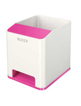 Portapenne con Amplificatore WoW Leitz - 53631023 (Bianco e Fucsia)
