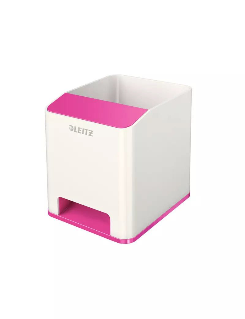 Portapenne con Amplificatore WoW Leitz - 53631023 (Bianco e Fucsia)