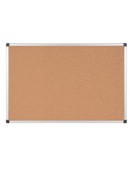 Lavagna in Sughero con Cornice in Alluminio Starline - 60x90 cm - CA03409214-SL01-STL