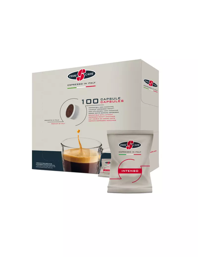 Capsula Caffè Essse Caffè - Compatibile con Lavazza Espresso Point - PF 2325 (Intenso Conf. 100)