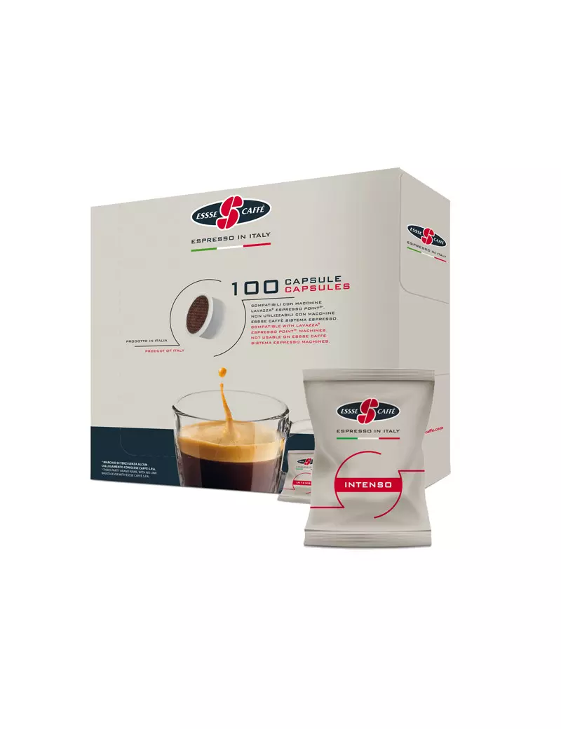 Capsula Caffè Essse Caffè - Compatibile con Lavazza Espresso Point - PF 2325 (Intenso Conf. 100) Capsula Caffè Essse Caffè - Compatibile con Lavazza Espresso Point - PF 2325 (Intenso Conf. 100)