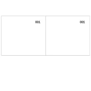 Blocco Scontrino Data Ufficio - 2 Sezioni con 100 Copie Numerate - 5,8x13 cm - DU160000010 (Bianco Conf. 10)