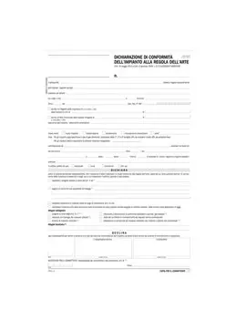 Dichiarazione Conformità Impianto Data Ufficio - Snap 5 Copie Autoricalcanti - 31x21 cm - DU184110000 (Conf. 50)