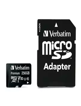 Micro SDXC Verbatim - con Adattatore - 256 GB - 44087