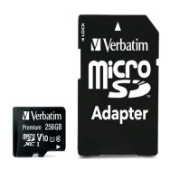 Micro SDXC Verbatim - con Adattatore - 256 GB - 44087