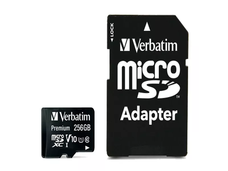 Micro SDXC Verbatim - con Adattatore - 256 GB - 44087 Micro SDXC Verbatim - con Adattatore - 256 GB - 44087