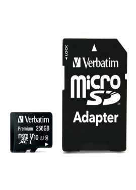 Micro SDXC Verbatim - con Adattatore - 256 GB - 44087