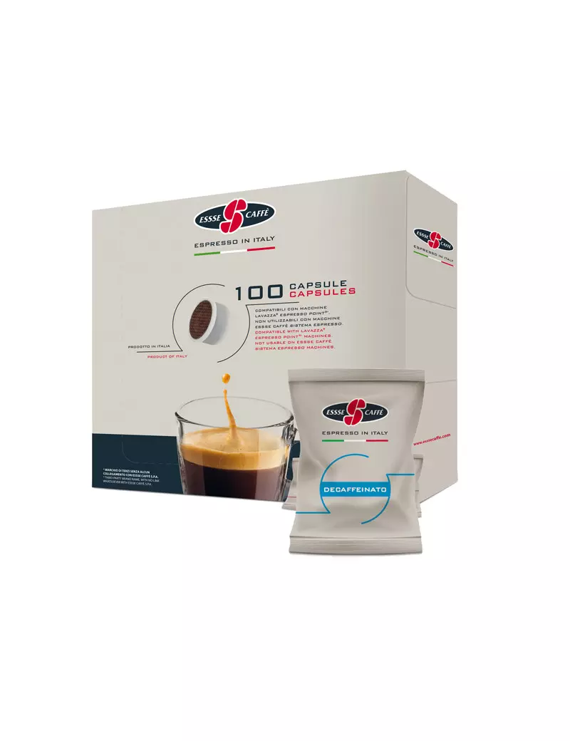 Capsula Caffè Essse Caffè - Compatibile con Lavazza Espresso Point - PF2327 (Decaffeinato Conf. 100) Capsula Caffè Essse Caffè - Compatibile con Lavazza Espresso Point - PF2327 (Decaffeinato Conf. 100)