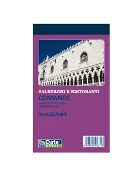 Blocco Comande Data Ufficio - 25 Copie Autoricalcanti - 16,8x10 cm - DU161870000 (Conf. 10)