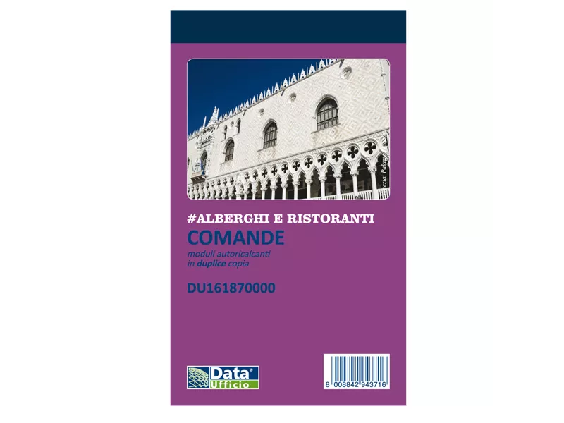 Blocco Comande Data Ufficio - 25 Copie Autoricalcanti - 16,8x10 cm - DU161870000 (Conf. 10) Blocco Comande Data Ufficio - 25 Copie Autoricalcanti - 16,8x10 cm - DU161870000 (Conf. 10)