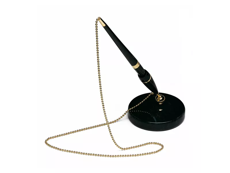 Stiloforo con Base in Marmo Lebez - 1703-N (Nero)