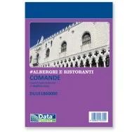 Blocco Comande Data Ufficio - 25x2 Copie Autoricalcanti - 10,7x7 cm - DU161860000