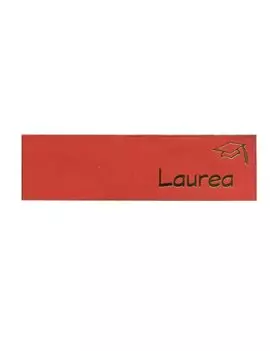 Bigliettino Bomboniera Personalizzabile Rex Sadoch - Laurea - 53A4007 (Rosso Conf. 500)