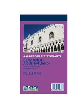 Blocco Comande a 2 Tagliandi Data Ufficio - 25/25 Copie Autoricalcanti - 16,8x10 cm - DU161872T00 (Conf. 10)