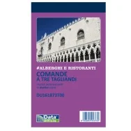 Blocco Comande a 3 Tagliandi Data Ufficio - 25/25 Copie Autoricalcanti - 16,8x10 cm - DU161873T00 (Conf. 10)