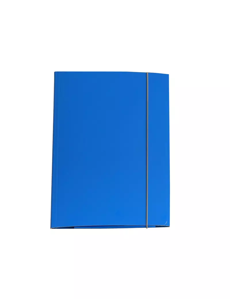 Cartellina 3 Lembi con Elastico Cartiere del Garda - 25x34 cm - CG0032LBXXXAE06 (Azzurro Conf. 10)