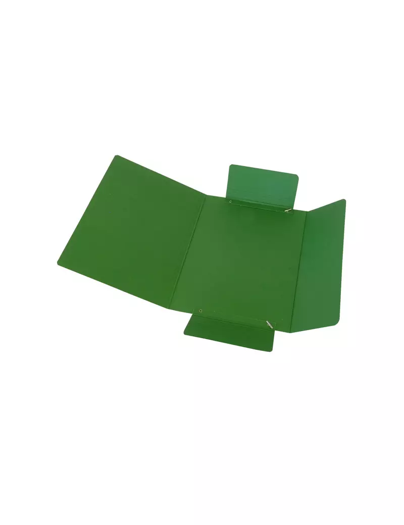Cartellina 3 Lembi con Elastico Cartiere del Garda - 25x34 cm - CG0032PBXXXAE03 (Verde Conf. 10)