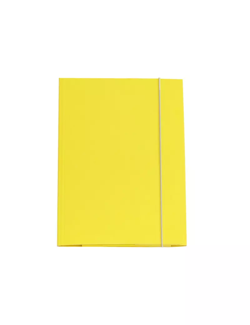 Cartellina 3 Lembi con Elastico Cartiere del Garda - 25x34 cm - CG0032LBXXXAE04 (Giallo Conf. 10)