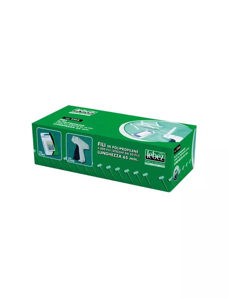 Fili Manuali di Sicurezza Lebez - 40 mm - 5264 (Trasparente Conf. 1000) Fili Manuali di Sicurezza Lebez - 40 mm - 5264 (Trasparente Conf. 1000)