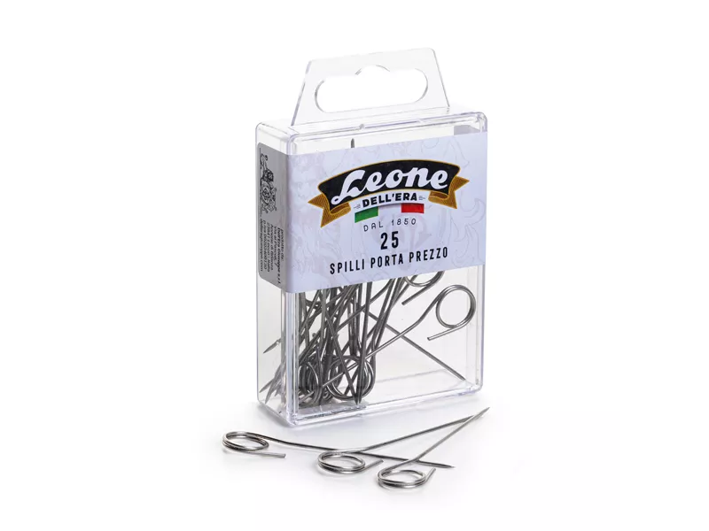 Spilli Portaprezzi Leone Dell'Era - APSIPP (Argento Conf. 25)