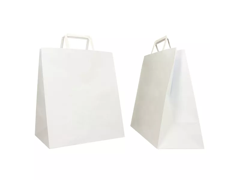 Shopper in Carta Flat Large Mainetti Bags - 28x17x32 cm - 072604 (Bianco Conf. 250)