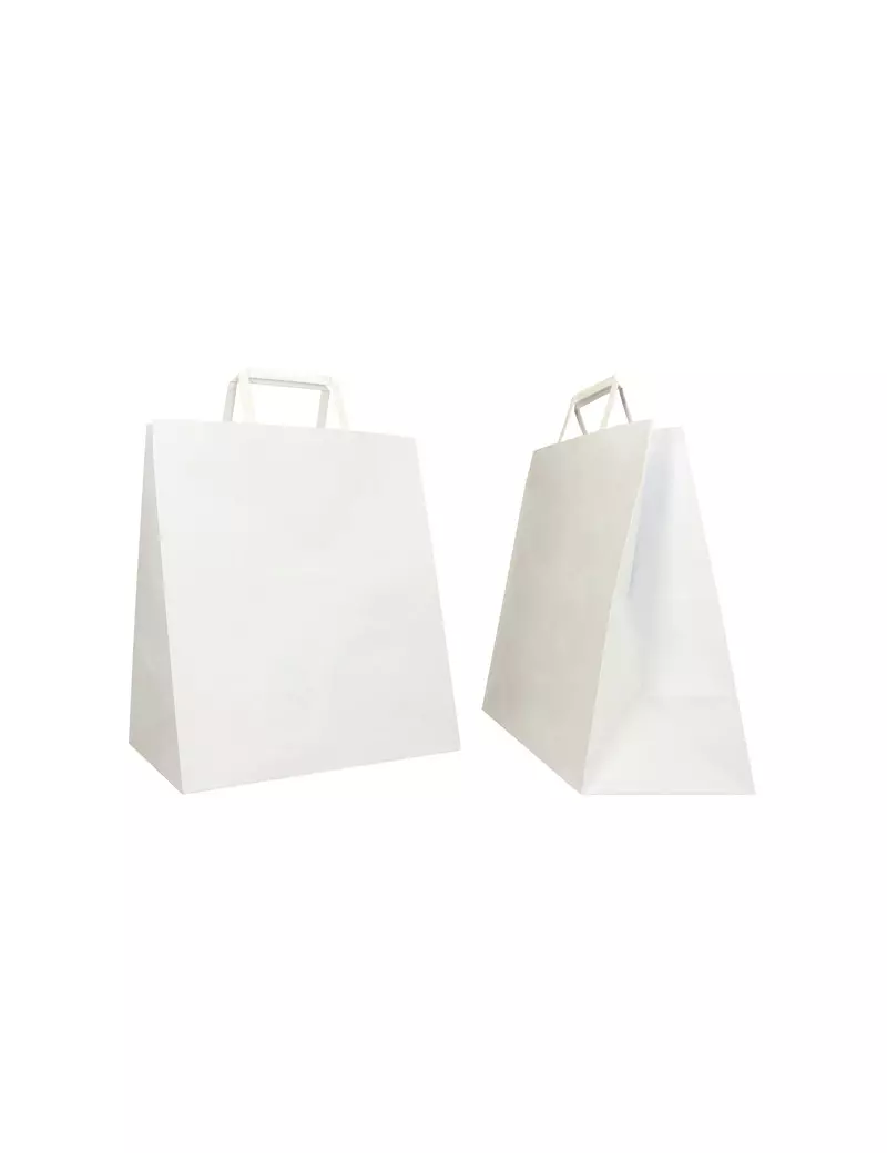 Shopper in Carta Flat Large Mainetti Bags - 28x17x32 cm - 072604 (Bianco Conf. 250)