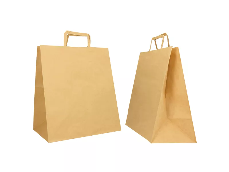 Shopper in Carta Flat Large Mainetti Bags - 28x17x32 cm - 072611 (Avana Conf. 250)