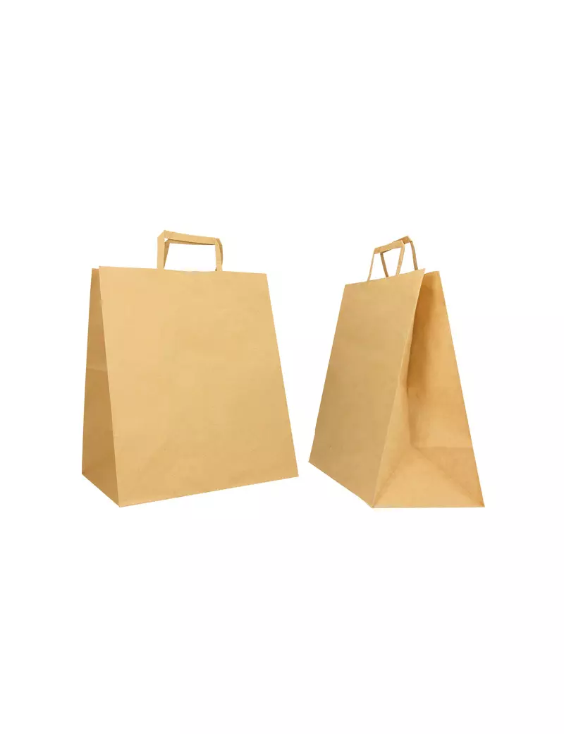 Shopper in Carta Flat Large Mainetti Bags - 28x17x32 cm - 072611 (Avana Conf. 250)