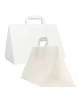 Shopper in Carta Flat XLarge Mainetti Bags - 32x22x24 cm - 072512 (Bianco Conf. 200)