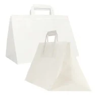 Shopper in Carta Flat XLarge Mainetti Bags - 32x22x24 cm - 072512 (Bianco Conf. 200)