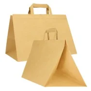 Shopper in Carta Flat XLarge Mainetti Bags - 32x22x24 cm - 072529 (Avana Conf. 200)