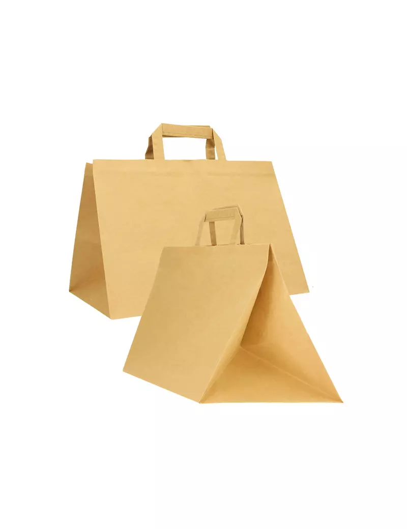 Shopper in Carta Flat XLarge Mainetti Bags - 32x22x24 cm - 072529 (Avana Conf. 200)