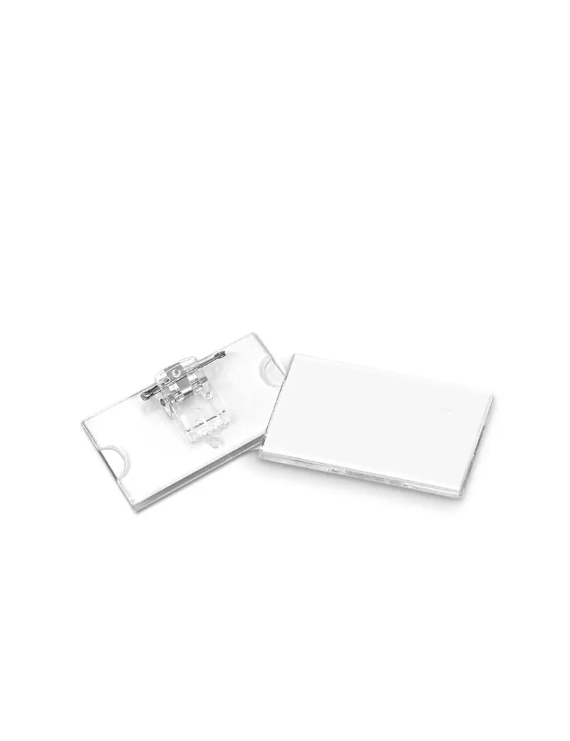 Portabadge con Clip e Spilla Lebez - 6,5x3 cm - 31-080 (Trasparente Conf. 24) Portabadge con Clip e Spilla Lebez - 6,5x3 cm - 31-080 (Trasparente Conf. 24)