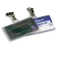 Portabadge Semirigido con Clip Lebez - 9x5,6 cm - 31-070 (Trasparente Conf. 50)