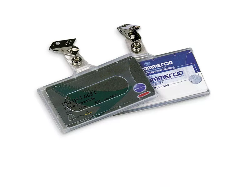 Portabadge Semirigido con Clip Lebez - 9x5,6 cm - 31-070 (Trasparente Conf. 50) Portabadge Semirigido con Clip Lebez - 9x5,6 cm - 31-070 (Trasparente Conf. 50)
