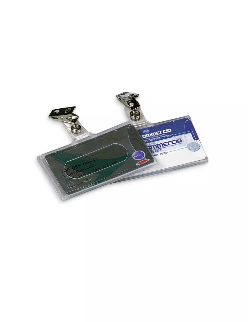 Portabadge Semirigido con Clip Lebez - 9x5,6 cm - 31-070 (Trasparente Conf. 50) Portabadge Semirigido con Clip Lebez - 9x5,6 cm - 31-070 (Trasparente Conf. 50)