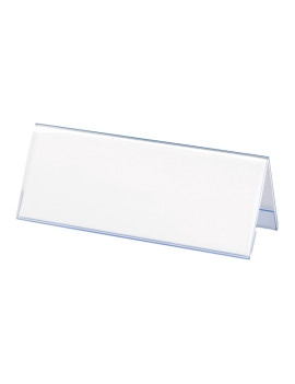 Portanome da Tavolo Lebez - 25x6 cm - 50977 (Trasparente Conf. 10)