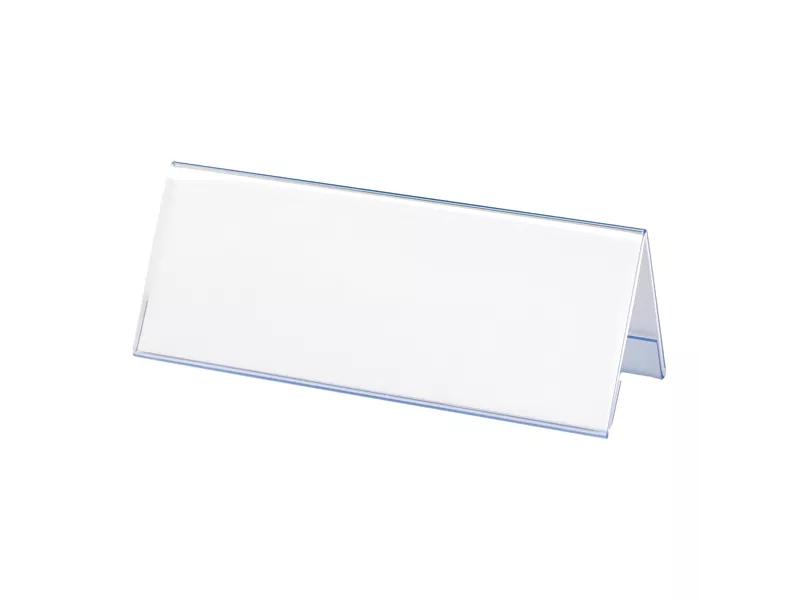 Portanome da Tavolo Lebez - 25x6 cm - 50977 (Trasparente Conf. 10)