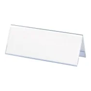 Portanome da Tavolo Lebez - 12x5 cm - 50976 (Trasparente Conf. 10)